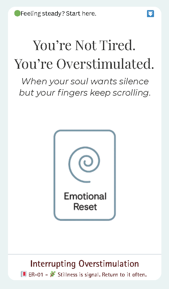 Emotional Reset Deck™